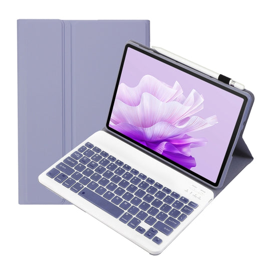 For Huawei MatePad 11.5 S 2024 AH20 Ultra-thin Detachable Bluetooth Keyboard Leather Tablet Case(Lavender White) - Others Keyboard by buy2fix | Online Shopping UK | buy2fix