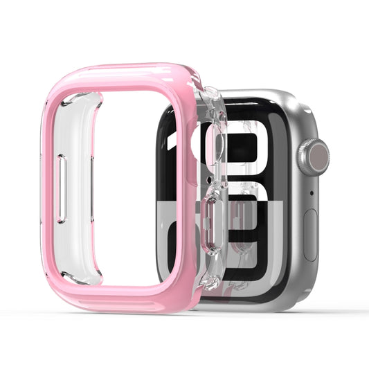 For Apple Watch Series 7 / 8 / 9 41mm DUX DUCIS Camo Series TPU Hybrid PC Watch Protective Case(Pink) - Watch Cases by DUX DUCIS | Online Shopping UK | buy2fix