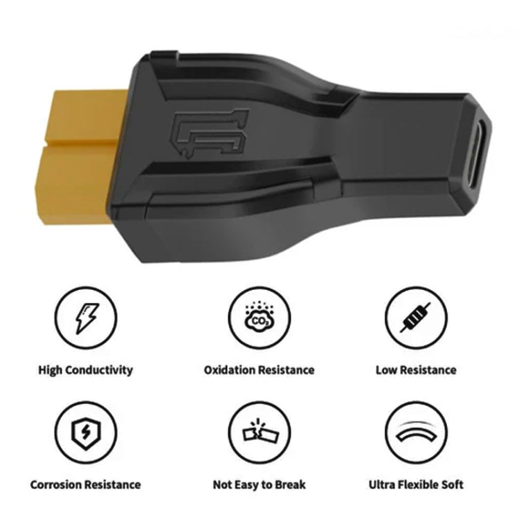 XT-027 XT60 Male to 7.4x0.6 Male Interchange Adapter - Universal Power Adapter by buy2fix | Online Shopping UK | buy2fix