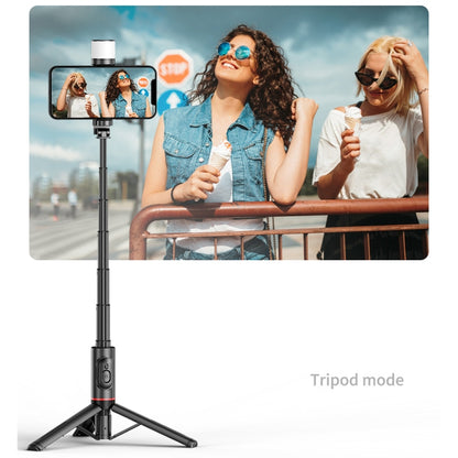 FUNSNAP Q12s 360 Degree Rotatable Fill Light Selsie Stick(Black) - Selfie Sticks by FUNSNAP | Online Shopping UK | buy2fix