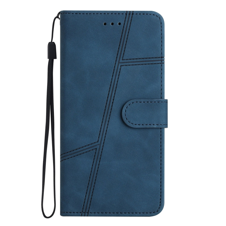 For OnePlus 13 Skin-feel Stitching Leather Phone Case(Blue) - OnePlus Cases by buy2fix | Online Shopping UK | buy2fix