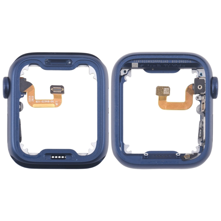 For Apple Watch Series 6 40MM GPS Aluminium Alloy Middle Frame Bezel Plate with Crown Spin Axis Flex Cable(Blue) - Middle Frame by buy2fix | Online Shopping UK | buy2fix