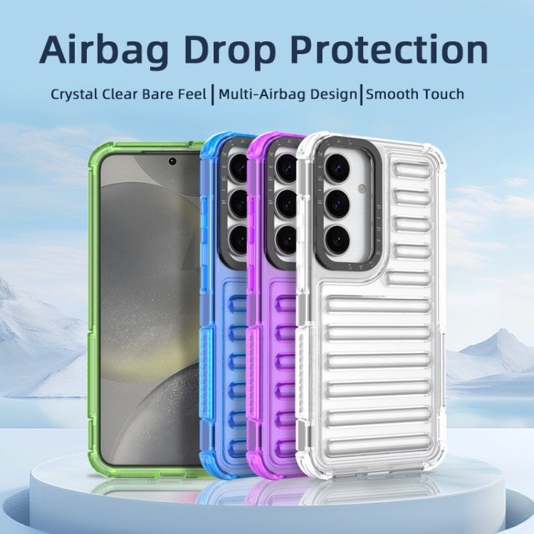 For Samsung Galaxy S25+ 5G High Transparency TPU Hybrid PC Airbag Phone Case(Transparent Black) - Galaxy S25+ 5G Cases by buy2fix | Online Shopping UK | buy2fix