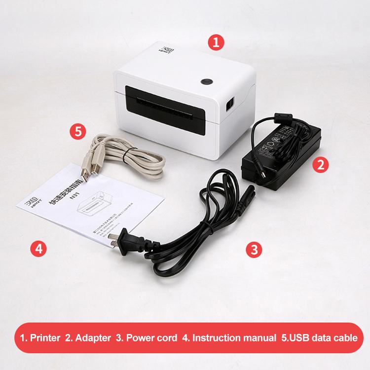 HPRT N31 Bluetooth Version Express Electronic Waybill Printer, Plug:UK Plug(White) - Printer by buy2fix | Online Shopping UK | buy2fix