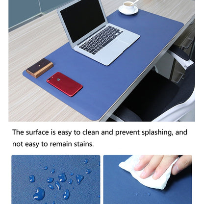 Multifunction Business PU Leather Mouse Pad Keyboard Pad Table Mat Computer Desk Mat, Size: 90 x 45cm(Black) - Desk Pads by buy2fix | Online Shopping UK | buy2fix
