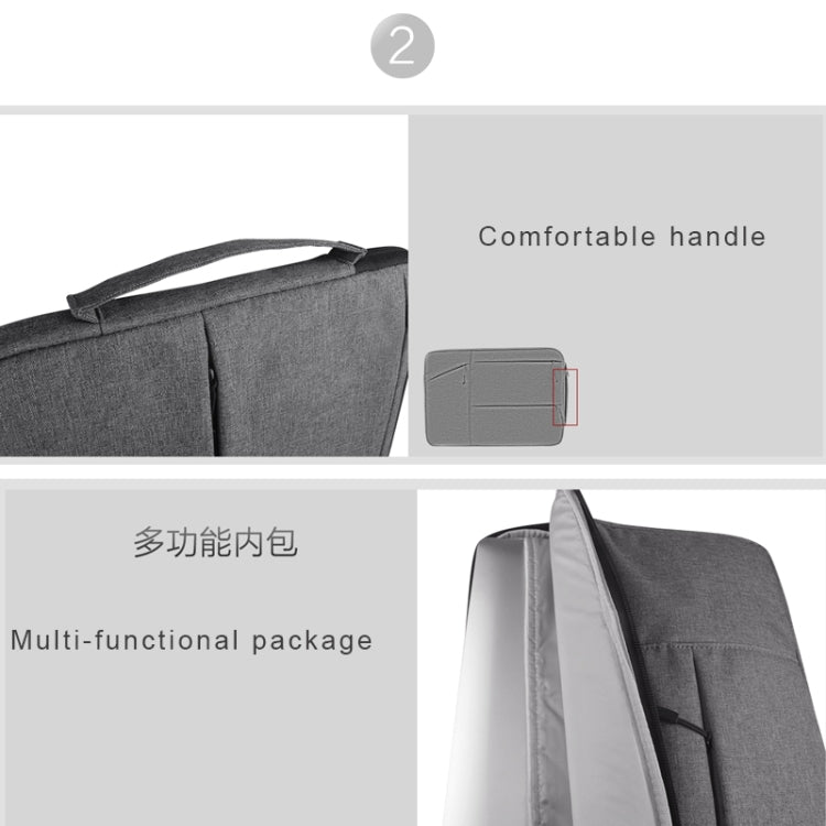 Universal Multiple Pockets Wearable Oxford Cloth Soft Portable Simple Business Laptop Tablet Bag, For 14 inch and Below Macbook, Samsung, Lenovo, Sony, DELL Alienware, CHUWI, ASUS, HP(Grey) - 15 inch by buy2fix | Online Shopping UK | buy2fix