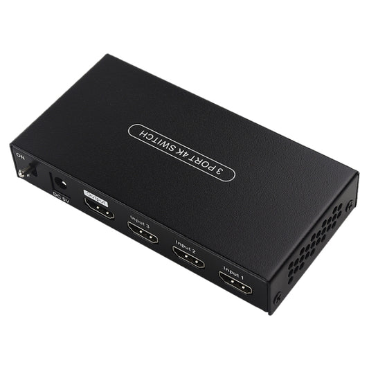 Measy SWH4631 4K 60Hz 3 In 1 Out HDMI Converter Switcher, Plug Type: US Plug (Black) - Switch by Measy | Online Shopping UK | buy2fix
