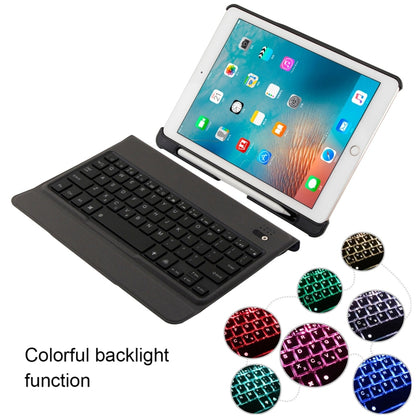 T-201D Detachable Bluetooth 3.0 Ultra-thin Keyboard + Lambskin Texture Leather Tablet Case for iPad Air / Air 2 / iPad Pro 9.7 inch, Support Multi-angle Adjustment / Backlight (Blue) - For iPad Pro by buy2fix | Online Shopping UK | buy2fix