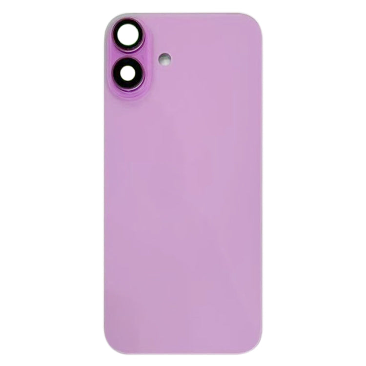 For iPhone 16 Battery Back Cover with Camera Lens Cover(Pink) -  by buy2fix | Online Shopping UK | buy2fix