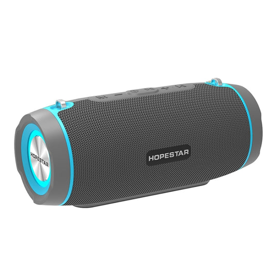 HOPESTAR H45 PARTY Portable Outdoor Waterproof Bluetooth Speaker, Support Hands-free Call & U Disk & TF Card & 3.5mm AUX & FM (Grey) - Desktop Speaker by HOPESTAR | Online Shopping UK | buy2fix