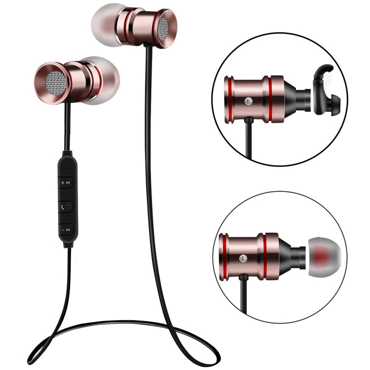 BTH-828 Magnetic In-Ear Sport Wireless Bluetooth V4.1 Stereo Waterproof Earbuds Earphone with Mic, for iPhone, Samsung, HTC, LG, Sony and other Smartphones - Bluetooth Earphone by buy2fix | Online Shopping UK | buy2fix