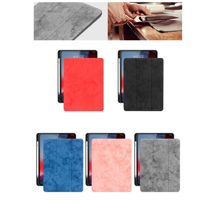 Horizontal Flip Leather Case with Pen Slot  Three-folding Holder & Wake-up / Sleep Function for iPad Air 13 2024 / Pro 12.9 (2018)(Red) - More iPad Cases by buy2fix | Online Shopping UK | buy2fix