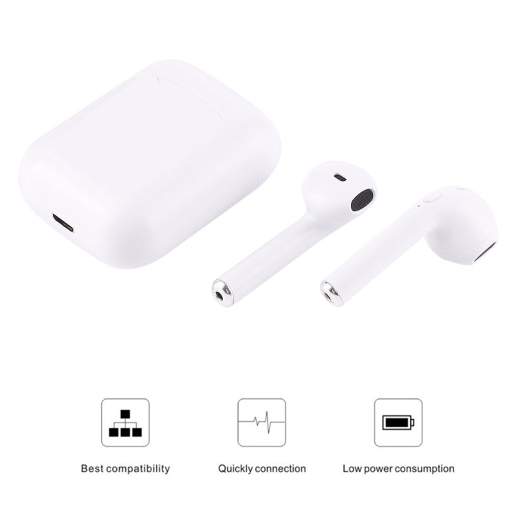 i11-TWS Bluetooth V5.0 Wireless Stereo Earphones with Magnetic Charging Box, Compatible with iOS & Android(White) - TWS Earphone by buy2fix | Online Shopping UK | buy2fix