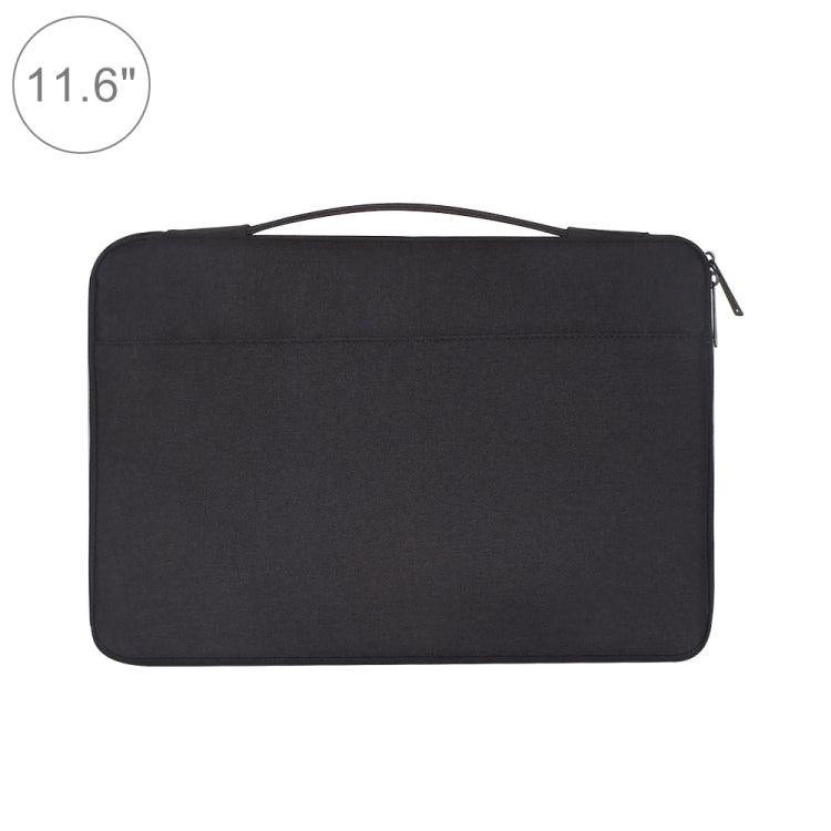 11.6 inch Fashion Casual Polyester + Nylon Laptop Handbag Briefcase Notebook Cover Case, For Macbook, Samsung, Lenovo, Xiaomi, Sony, DELL, CHUWI, ASUS, HP(Black) - Other by buy2fix | Online Shopping UK | buy2fix