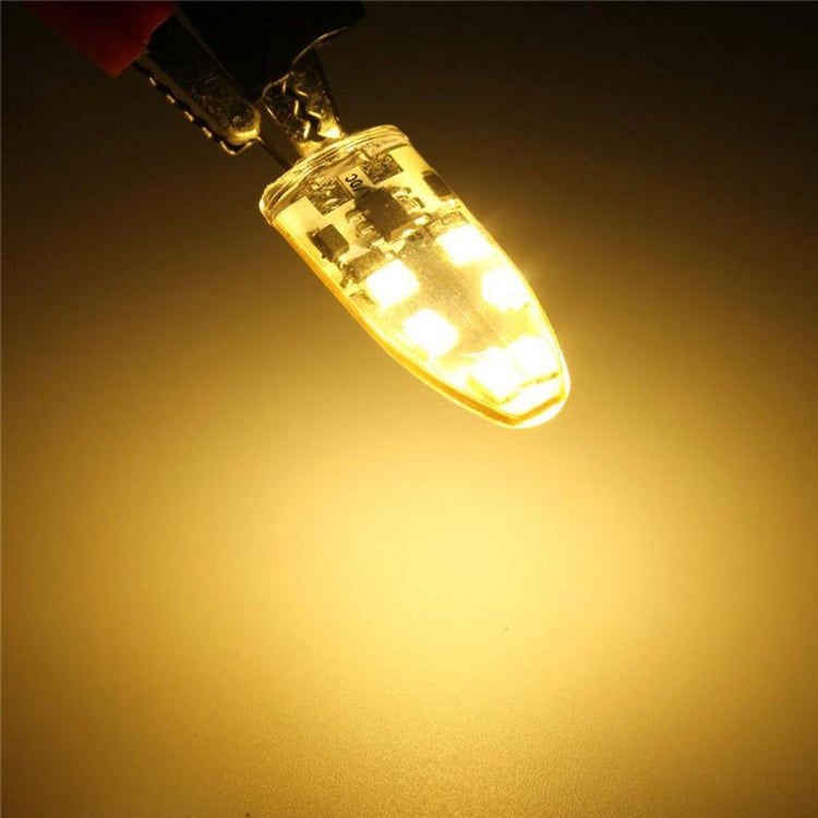 G4 2W 180LM Corn Light Bulb, 12 LED SMD 2835 Silicone, DC 12V, Big Size: 3.9x1.4x0.9cm(Warm White) - LED Blubs & Tubes by buy2fix | Online Shopping UK | buy2fix