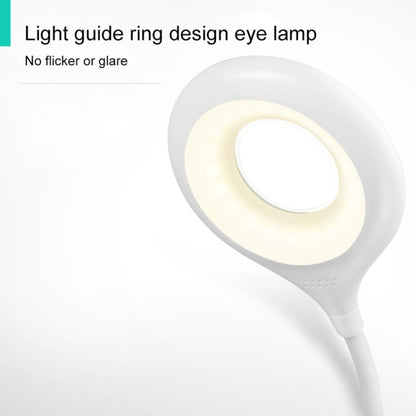 TGX-772 3-grade Brightness Touch Dimmer LED Desk Lamp, 28 LEDs Flexible Goose Neck Hollow Ring Design Eye Protection Light with Pen Holder / Small Night Light Function - Desk Lamps by buy2fix | Online Shopping UK | buy2fix