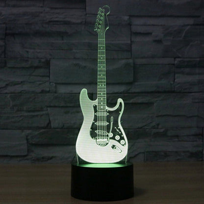 Electric Guitar Shape 3D Touch Switch Control LED Light , 7 Color Discoloration Creative Visual Stereo Lamp Desk Lamp Night Light - Novelty Lighting by buy2fix | Online Shopping UK | buy2fix