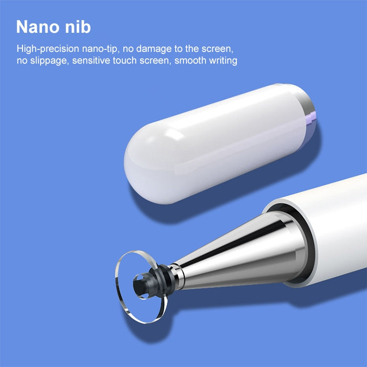 Universal Nano Disc Nib Capacitive Stylus Pen with Magnetic Cap & Spare Nib (Cosmic Grey) - Stylus Pen by buy2fix | Online Shopping UK | buy2fix