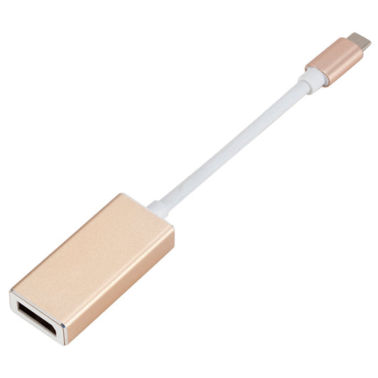 USB-C / Type-C 3.1 Male to DP Female HD Converter, Length: 12cm (Gold) - Cable & Adapter by buy2fix | Online Shopping UK | buy2fix