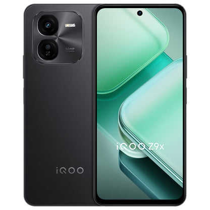 vivo iQOO Z9x, Dual Back Cameras, 8GB+256GB, Face ID Screen Fingerprint Identification, 6.72 inch Android 14.0 OriginOS 4 Snapdragon 6 Gen 1 Octa Core 2.2GHz, OTG, Network: 5G, Support Google Play (Black) - vivo by vivo | Online Shopping UK | buy2fix