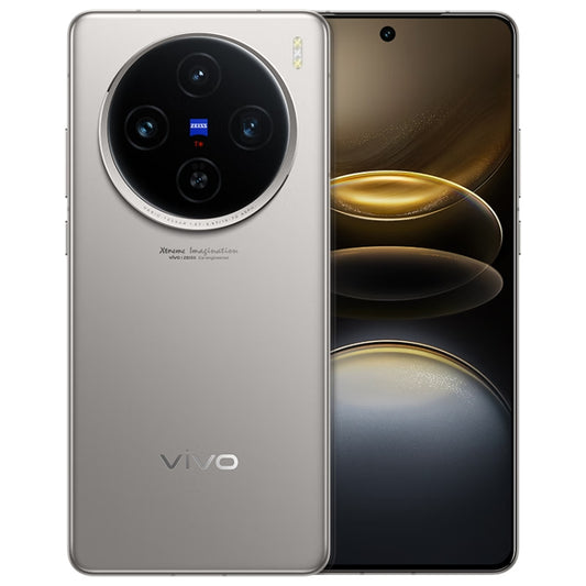 vivo X100s, Triple Back Cameras, 16GB+256GB, Face ID / Fingerprint Identification, 6.78 inch Android 14 OriginOS 4 Dimensity 9300+ Octa Core, OTG, NFC, Network: 5G, Support Google Play (Titanium Color) - vivo by vivo | Online Shopping UK | buy2fix