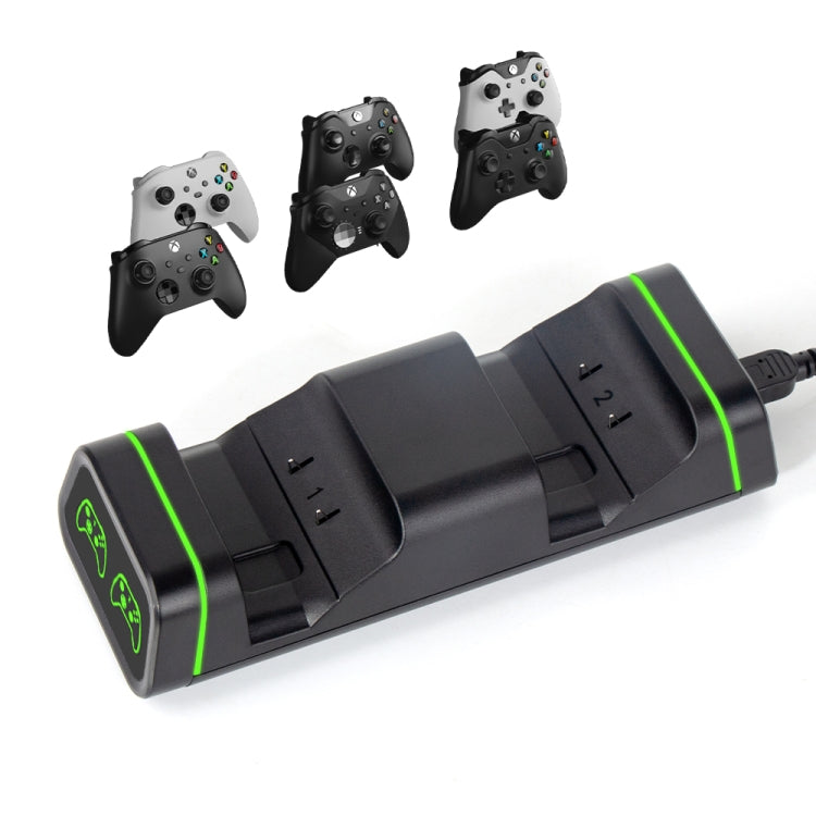 DOBE TYX-19006X Dual Charging Station With Battery For Xbox One - Charger & Power by DOBE | Online Shopping UK | buy2fix