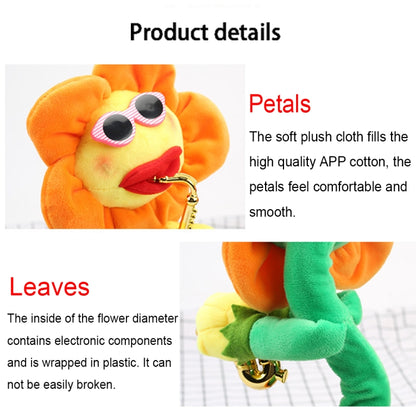 Sunflower Sax Style Bluetooth Plush Children Adult Toy ,Support USB Charging & Battery(Orange) - Music Toys by buy2fix | Online Shopping UK | buy2fix