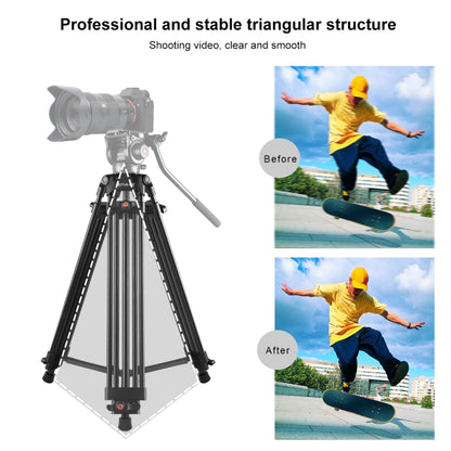 PULUZ Professional Heavy Duty Camcorder Aluminum Alloy Tripod - Tripods by PULUZ | Online Shopping UK | buy2fix