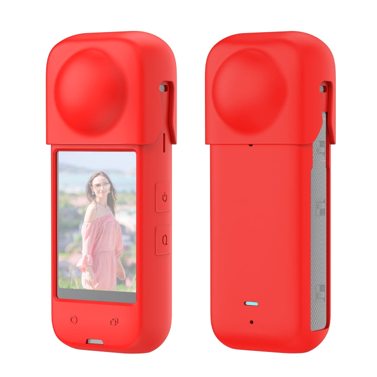 For Insta360 X4 PULUZ Full Body Dust-proof Silicone Protective Case (Red) - Case & Bags by PULUZ | Online Shopping UK | buy2fix