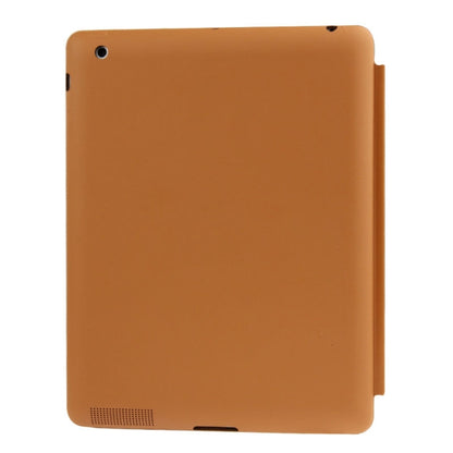 4-folding Slim Smart Cover Leather Case with Holder & Sleep / Wake-up Function for iPad 4 / New iPad (iPad 3) / iPad 2(Brown) - iPad 4 & 3 & 2 Cases by buy2fix | Online Shopping UK | buy2fix