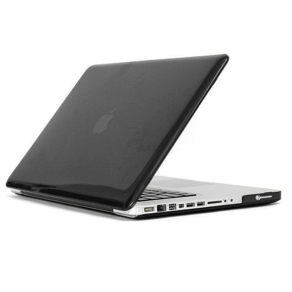 ENKAY for MacBook Pro 15.4 inch (US Version) / A1286 4 in 1 Crystal Hard Shell Plastic Protective Case with Screen Protector & Keyboard Guard & Anti-dust Plugs(Black) - MacBook Pro Cases by ENKAY | Online Shopping UK | buy2fix