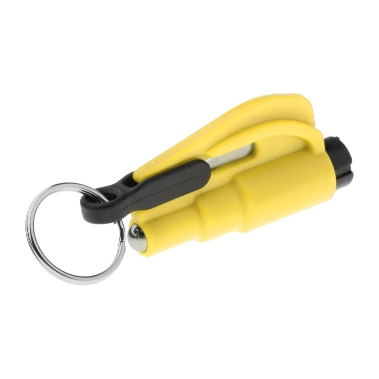 3 in 1 Car Emergency Hammer / Key Chain / Knife Broken Glass Portable Tool(Yellow) - Emergency Hammer by buy2fix | Online Shopping UK | buy2fix