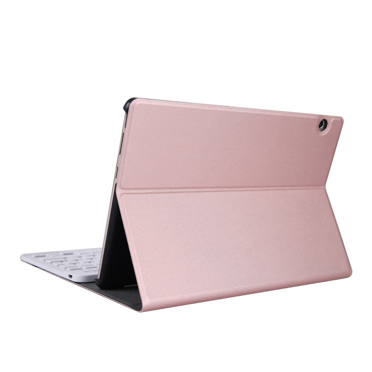 ABS Ultra-thin Split Bluetooth Keyboard Tablet Case for Huawei Honor 5 / T5 10.1 inch, with Bracket Function(Rose Gold) - Huawei Keyboard by buy2fix | Online Shopping UK | buy2fix
