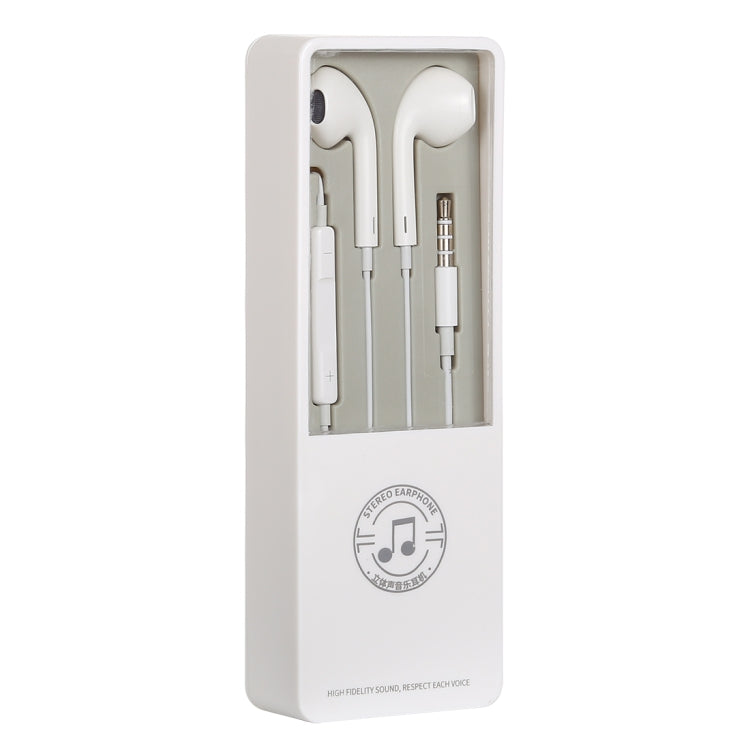 3.5mm Jack Stereo Music Earphone(White) - In Ear Wired Earphone by buy2fix | Online Shopping UK | buy2fix