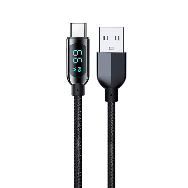 Mutural Li-CC003 1.2m 66W Digital Display USB to Type-C Charging Data Cable - USB-C & Type-C Cable by Mutural | Online Shopping UK | buy2fix