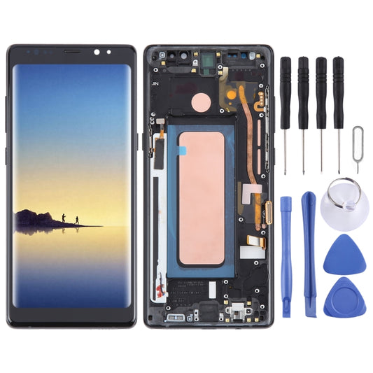 For Samsung Galaxy Note 8 SM-N950 TFT Material LCD Screen Digitizer Full Assembly with Frame (Black) - LCD Screen by buy2fix | Online Shopping UK | buy2fix