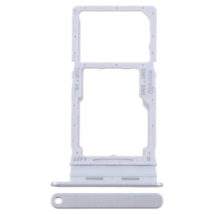 For Samsung Galaxy A16 5G SM-A166B Original SIM Card Tray + SIM Card Tray / Micro SD Card Tray (Silver) - Galaxy A Series Parts by buy2fix | Online Shopping UK | buy2fix