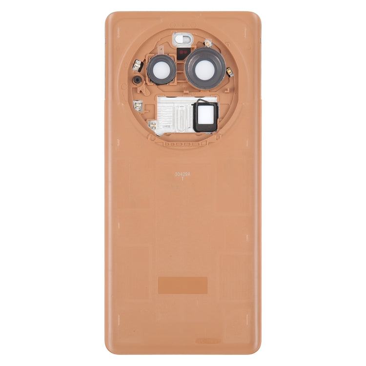 For OPPO Find X6 Pro Original Battery Back Cover with Camera Lens Cover(Brown) - Back Cover by buy2fix | Online Shopping UK | buy2fix