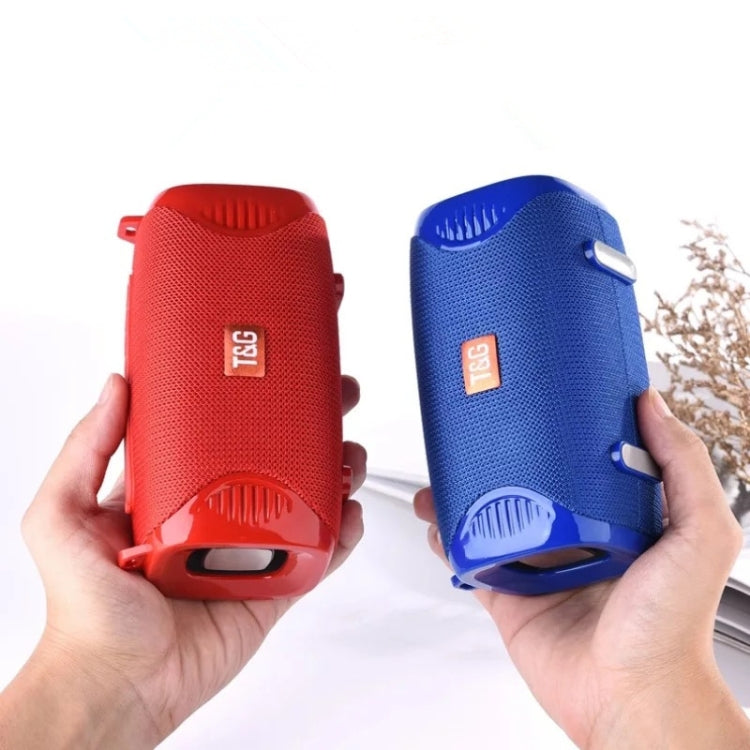 T&G TG532 10W Wireless Bluetooth Speaker Waterproof Portable Outdoor Mini Column Box Loudspeaker with FM Radio(Red) - Desktop Speaker by T&G | Online Shopping UK | buy2fix