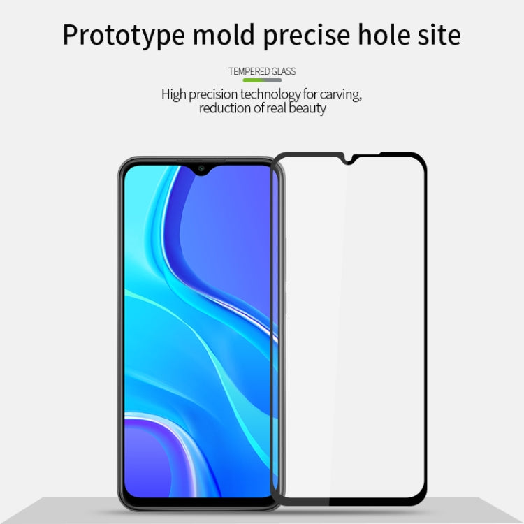 For Xiaomi RedMi 9 MOFI 9H 2.5D Full Screen Tempered Glass Film(Black) -  by MOFI | Online Shopping UK | buy2fix