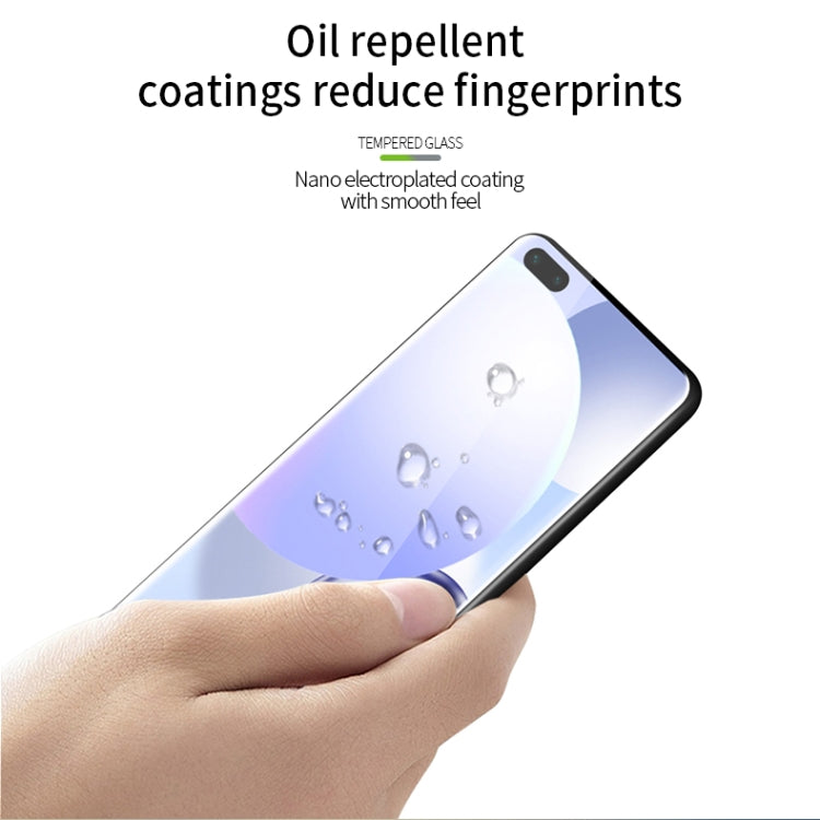 For Huawei Nova 7 Pro /Honor 30 Pro MOFI 9H 3D Explosion Proof Thermal Bending Full Screen Covered Tempered Glass Film(Black) - Huawei Tempered Glass by MOFI | Online Shopping UK | buy2fix