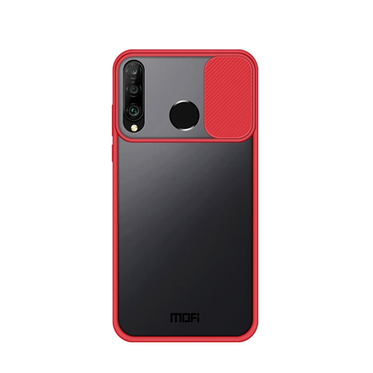 For Huawei P30 lite MOFI Xing Dun Series PC + TPU Anti-peep Waterproof And Anti-drop All-inclusive Protective Shell, Translucent Frosted(Red) - Huawei Cases by MOFI | Online Shopping UK | buy2fix