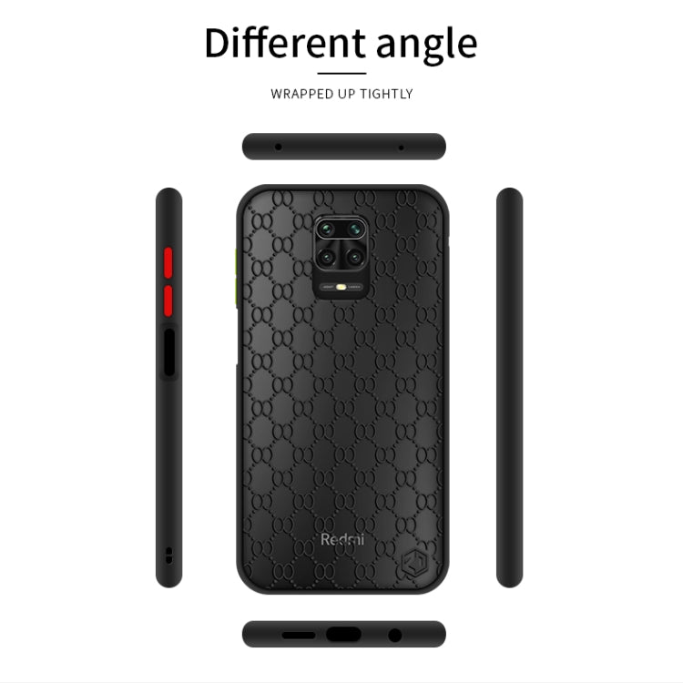 For Xiaomi Redmi Note 9S PINWUYO Series 2nd Generation PC + TPU Anti-drop All-inclusive Protective Shell Matte Back Cover(Red) - Xiaomi Cases by PINWUYO | Online Shopping UK | buy2fix