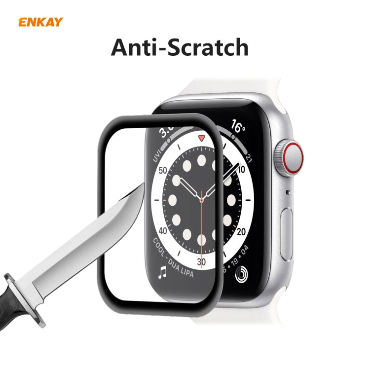 For Apple Watch 6/5/4/SE 40mm 10 PCS ENKAY Hat-Prince 3D Full Screen Soft PC Edge + PMMA HD Screen Protector Film - Watch Cases by ENKAY | Online Shopping UK | buy2fix