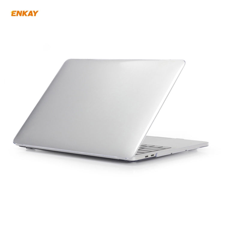 ENKAY 3 in 1 Crystal Laptop Protective Case + EU Version TPU Keyboard Film + Anti-dust Plugs Set for MacBook Pro 16 inch A2141 (with Touch Bar)(Transparent) - MacBook Pro Cases by ENKAY | Online Shopping UK | buy2fix