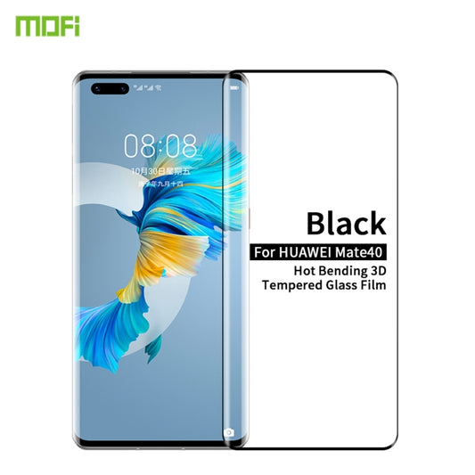 For Huawei Mate 40 MOFI 9H 3D Explosion Proof Hot Bending Full Screen Covered Tempered Glass Film(Black) - Huawei Tempered Glass by MOFI | Online Shopping UK | buy2fix