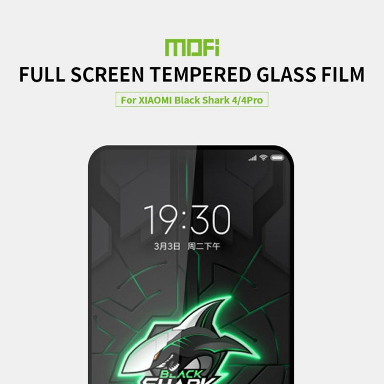 For Xiaomi Black Shark 4 / 4 Pro MOFI 9H 2.5D Full Screen Tempered Glass Film(Black) -  by MOFI | Online Shopping UK | buy2fix