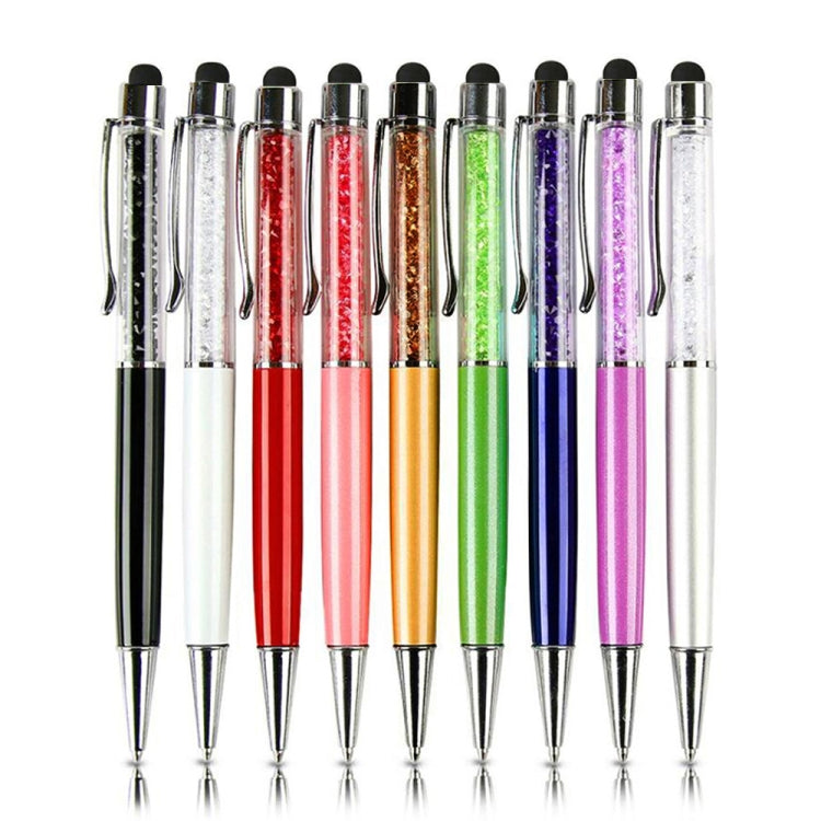 AT-22  2 in 1 Universal Flash Diamond Decoration Capacitance Pen Stylus Ballpoint Pen(Purple) - Stylus Pen by buy2fix | Online Shopping UK | buy2fix