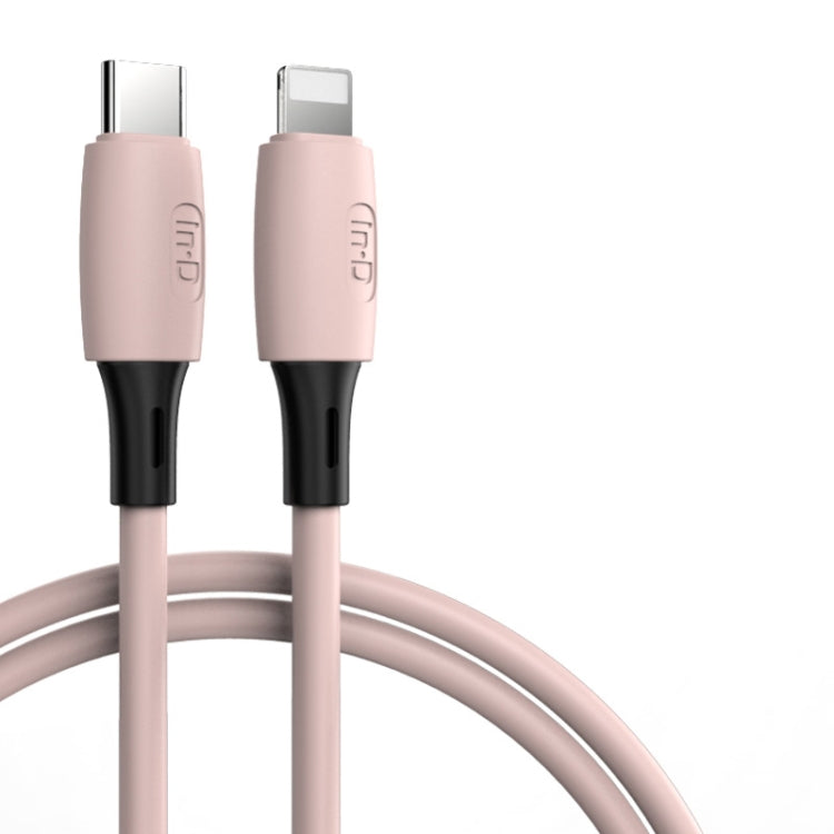 ENKAY Hat-Prince ENK-CB209 PD 20W 3A Type-C to 8 Pin Silicone Data Sync Fast Charging Cable, Cable Length: 1.2m(Pink) - Normal Style Cable by ENKAY | Online Shopping UK | buy2fix