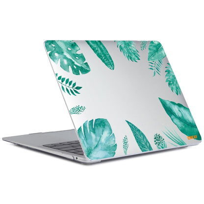 For MacBook Air 13.3 inch A2179 / A2337 ENKAY Hat-Prince Forest Series Pattern Laotop Protective Crystal Case(Green Leaf Pattern) - MacBook Air Cases by ENKAY | Online Shopping UK | buy2fix